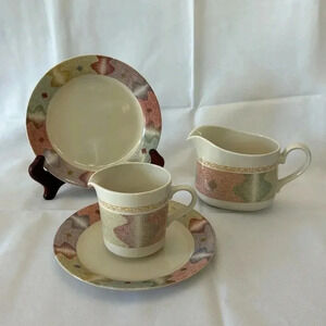 Corelle by Corning MIRAGE Bread/Dessert Side Plates, Creamer Cup & Mini Pitcher